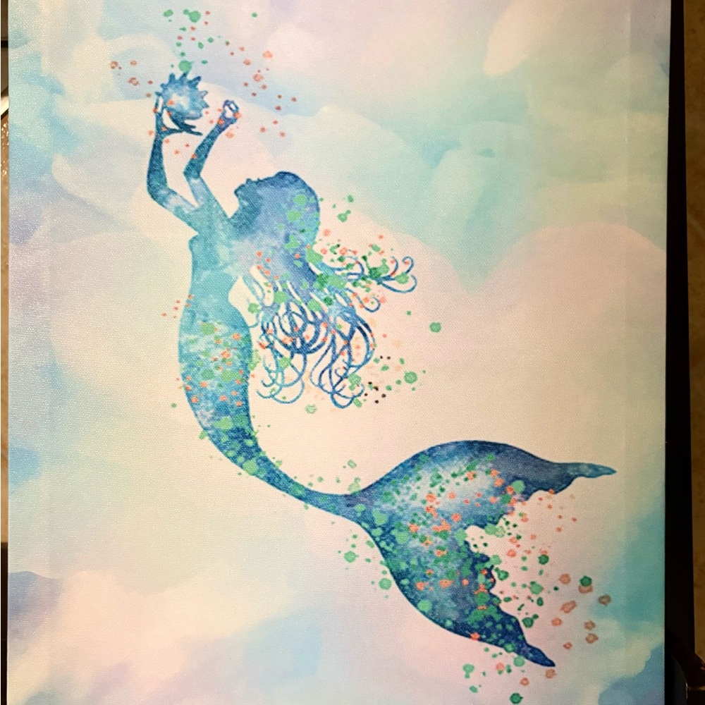 Mermaid canvas wall art 3 in total